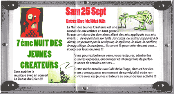 programmes du caf de la plage  maurepas de septembre 2004