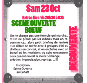 programme du caf de la plage  maurepas d'octobre 2004